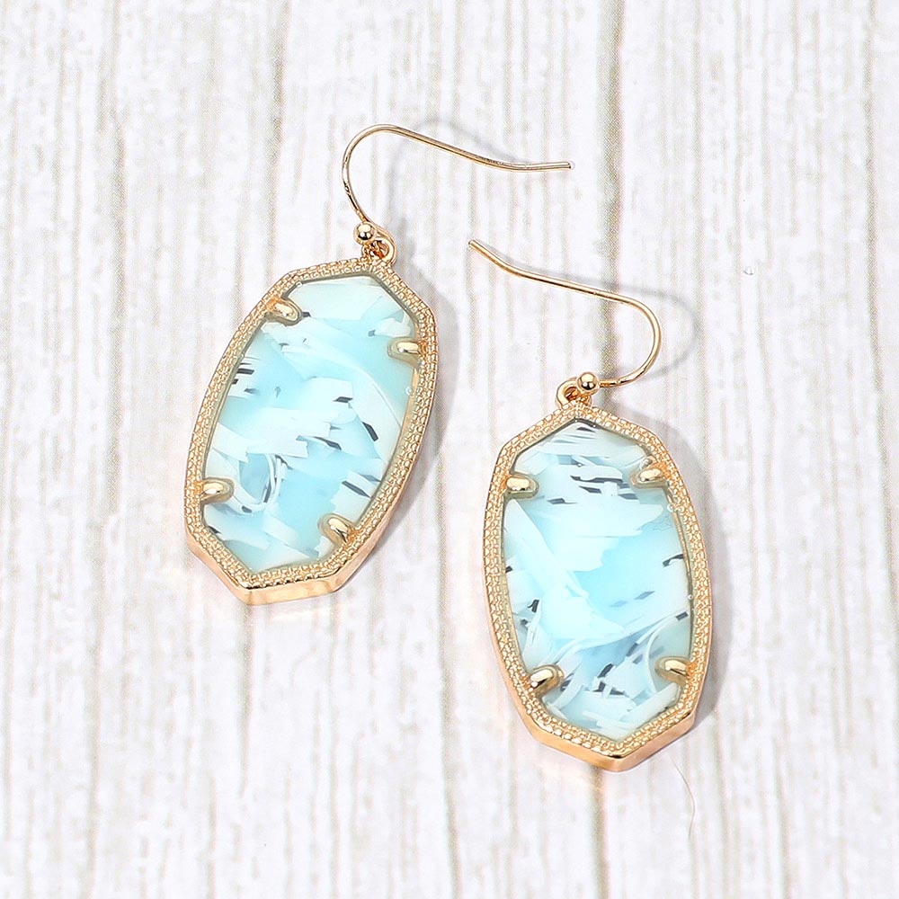 Dangle Earrings Aqua