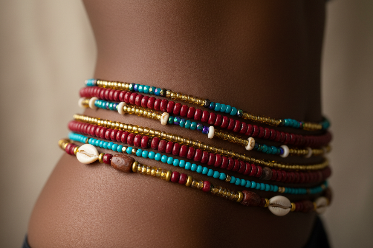 waiste beads around waist